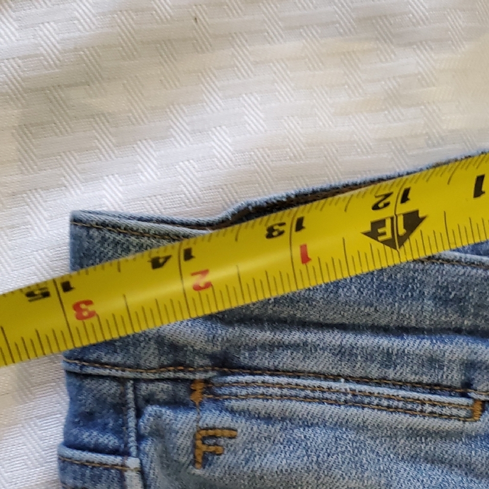 Frame Le High Straigh Denim Blue Ankle Cropped Jeans - Picture 6 of 12